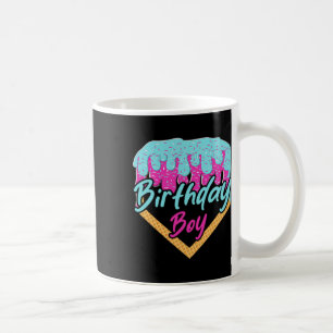 Bysebyll 6 Year Old Ice Cream Drip 6th Birthday Bo Coffee Mug