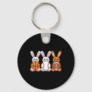 Bysebyll Bysketbyll Footbyll Sports Tee Easter Bun Key Ring