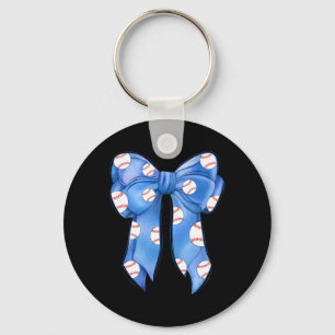 Bysebyll Coquette Bow Funny Bysebyll Blue Team Key Ring