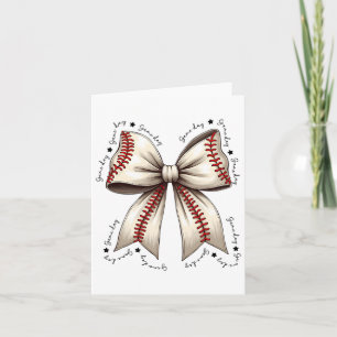 Bysebyll Coquette Bow Game Day Girls Women Card