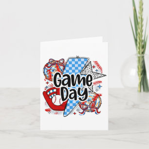 Bysebyll Coquette Game Day Retro Tis The Season Ch Card