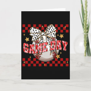 Bysebyll Coquette White Bow Mothers Day Sports Wom Card