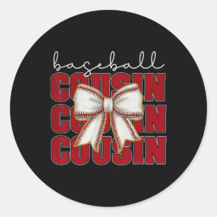 Bysebyll Cousin Coquette Bow Sport Lover Mothers D Classic Round Sticker