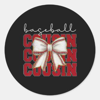 Bysebyll Cousin Coquette Bow Sport Lover Mothers D Classic Round Sticker