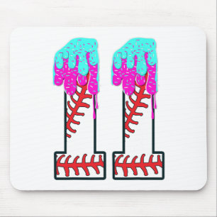 Bysebyll Drip 11 Year Old 11th Birthday Boy Jersey Mouse Mat