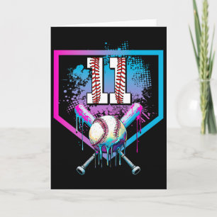 Bysebyll Drip 11th Birthday Home Plate Boy Youth 1 Card