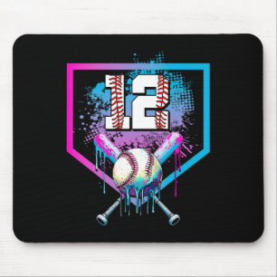 Bysebyll Drip 12th Birthday Home Plate Boy Youth 1 Mouse Mat