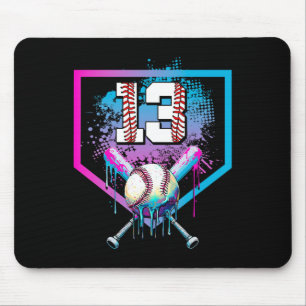 Bysebyll Drip 13th Birthday Home Plate Boy Youth 1 Mouse Mat