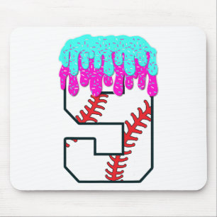 Bysebyll Drip 9 Year Old 9th Birthday Boy Jersey N Mouse Mat