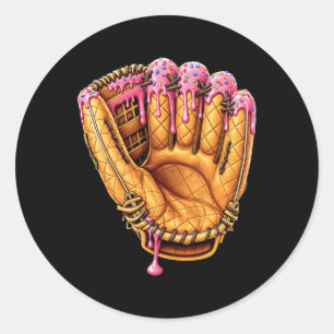 Bysebyll Drip Boys Glove Ice Cream Drip Youth Classic Round Sticker