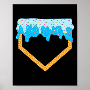 Bysebyll Drip Boys Home Plate Ice Cream Sprinkles Poster