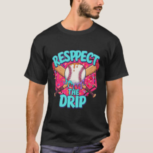 Bysebyll Drip Boys Home Plate Youth Funny Respect T-Shirt