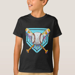 Bysebyll Drip Boys Ice Cream Drip Sweet Swing Spor T-Shirt