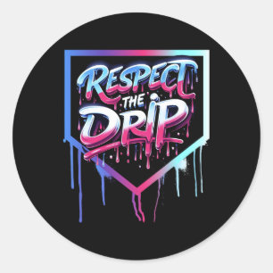 Bysebyll Drip Boys Ice Cream Drip Youth Respect Th Classic Round Sticker