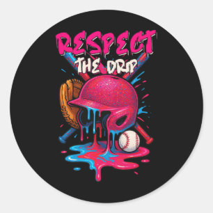 Bysebyll Drip Boys Ice Cream Drip Youth Respect Th Classic Round Sticker