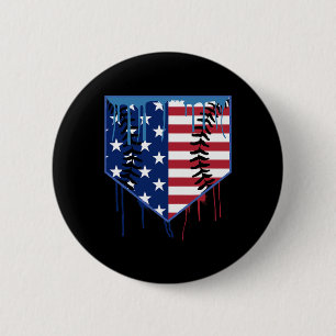Bysebyll Drip Boys Ice Cream Patriotic American Fl 6 Cm Round Badge