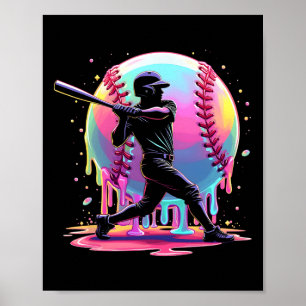 Bysebyll Drip Boys Men Ice Cream Drip Bysebyll Pla Poster