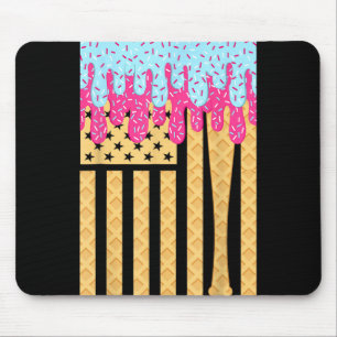 Bysebyll Drip Byt Boys Dripping Ice Cream American Mouse Mat