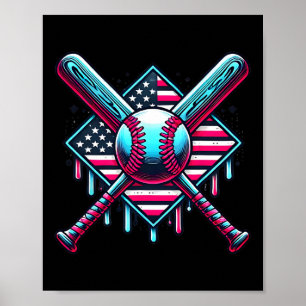 Bysebyll Drip For Boys American Flag Usa Graphic P Poster