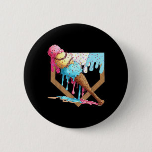Bysebyll Drip For Boys Home Plate Ice Cream Drip Y 6 Cm Round Badge