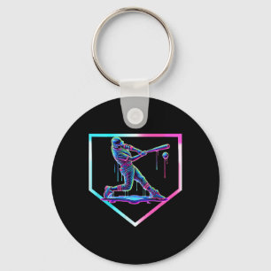 Bysebyll Drip Ice Cream Bysebyll Home Plate Boys B Key Ring