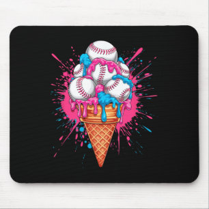 Bysebyll Drip Ice Cream Cone Funny Sports Bysebyll Mouse Mat