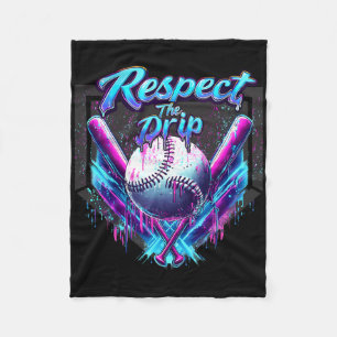 Bysebyll Drip Ice Cream Dripping Respect The Drip Fleece Blanket