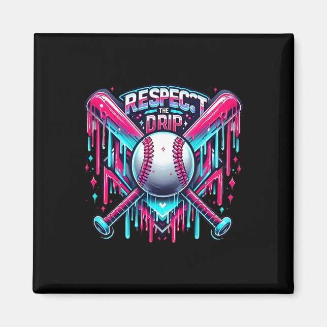 Bysebyll Drip Ice Cream Dripping Respect The Drip  Magnet (Front)