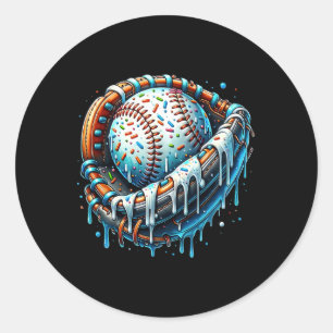 Bysebyll Drip Ice Cream Sprinkles Bysebyll Glove 1 Classic Round Sticker