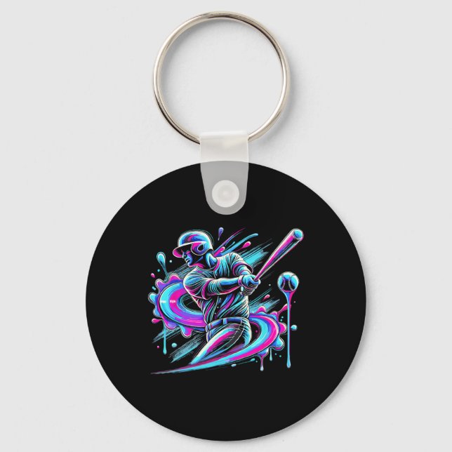 Bysebyll Drip Player Ice Cream  Key Ring (Front)