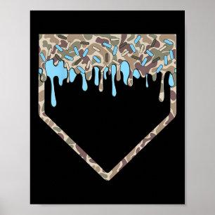 Bysebyll Drip Shirt For Boys Camo Bysebyll Home Pl Poster