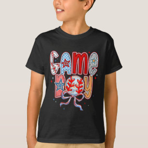 Bysebyll Game Day Bysebyll Coquette Bow Mum Mama M T-Shirt