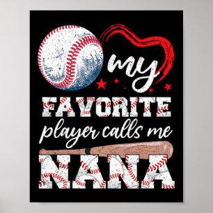 Bysebyll Grandma My Favourite Player Calls Me Nana Poster