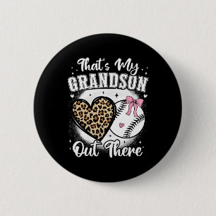 Bysebyll Grandma Thats My Grandson Nana Cheer Gran 6 Cm Round Badge