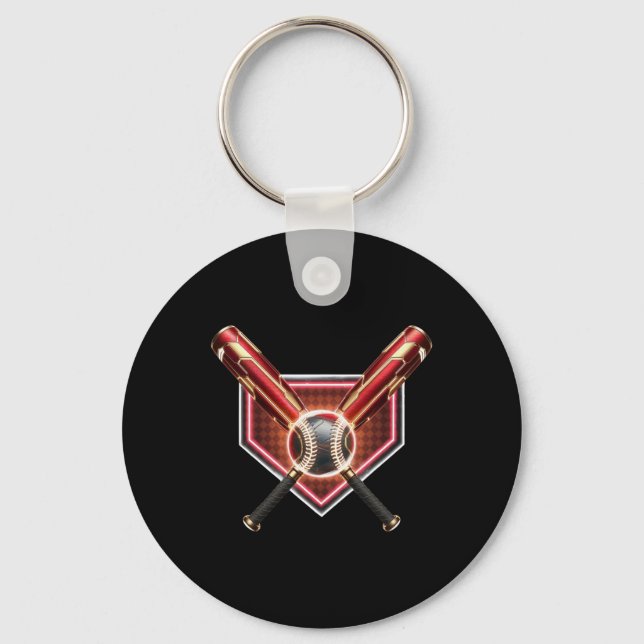 Bysebyll Home Plate Drip Boys Bysebyll  Key Ring (Front)