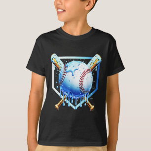 Bysebyll Home Plate Ice Cream Drip Sprinkles Drip T-Shirt