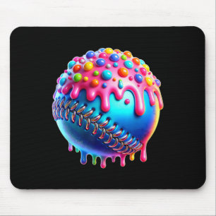 Bysebyll Ice Cream Drip Youth Boys Kids Bysebyll Mouse Mat