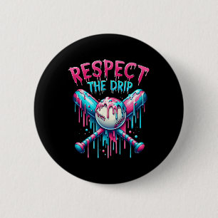 Bysebyll Ice Cream Dripping Respect The Drip Home 6 Cm Round Badge