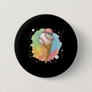 Bysebyll Ice Cream Watercolor Bysebyll 3 6 Cm Round Badge