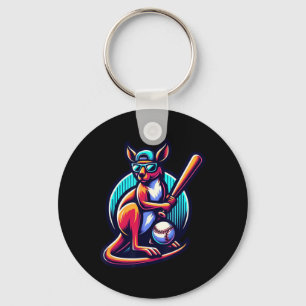 Bysebyll Kangaroo With Cap And Gles Key Ring