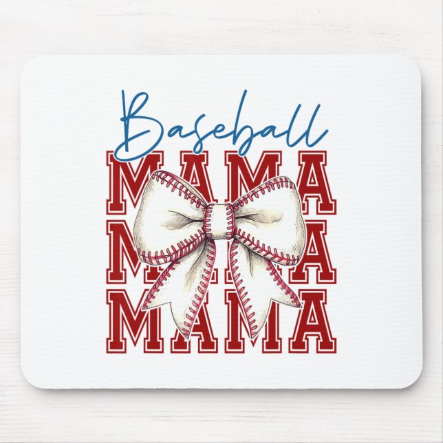 Bysebyll Mama Bow Graphic Unique Design  Mouse Mat (Front)