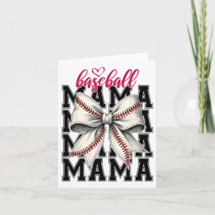 Bysebyll Mama Coquette Bow Game Day Bysebyll Mum Card