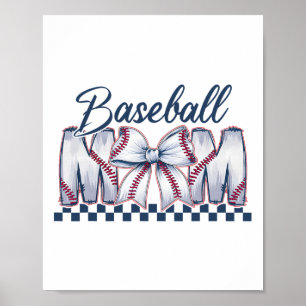 Bysebyll Mama Coquette Bow Game Day Bysebyll Mum M Poster