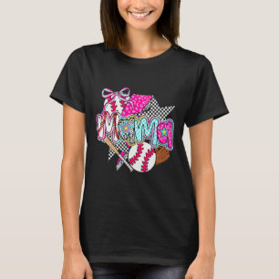 Bysebyll Mama Coquette Bow Game Day Bysebyll Mum M T-Shirt