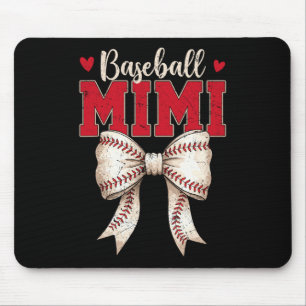 Bysebyll Mimi Coquette Bow Game Day Mothers Day  Mouse Mat