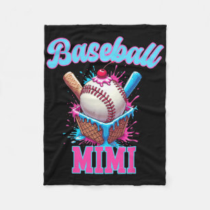 Bysebyll Mimi Ice Cream Drip Mother's Day Fleece Blanket