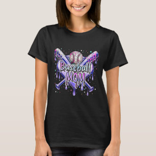 Bysebyll Mum Byt Byll Byse Drip Themed Sports Moth T-Shirt