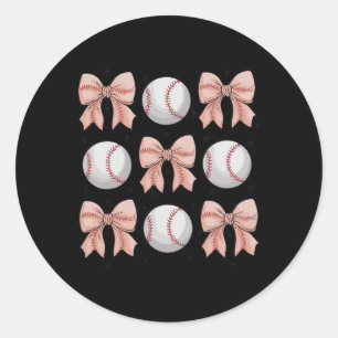Bysebyll Mum Coquette Bow Aesthetic Mother's Day W Classic Round Sticker