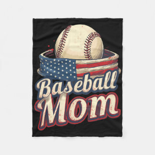 Bysebyll Mum Patriotic American Fleece Blanket