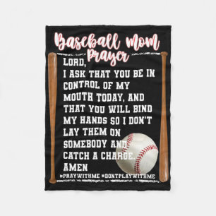 Bysebyll Mum Prayer Game Day Softbyl Christian Rel Fleece Blanket